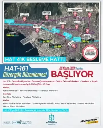 Hat 161 seferlerine başlıyor!