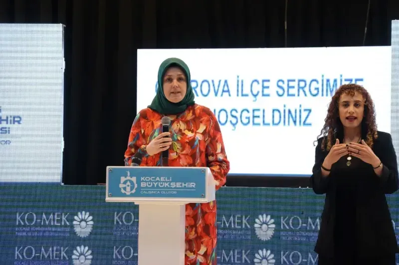 KO-MEK Çayırova sergisinde konuşan Başkan Büyükakın; Tüm belediye hizmetlerimizle Gazze’de olacağız