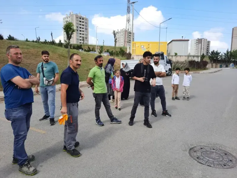 Büyükşehir İtfaiyesinden site sakinlerine eğitim