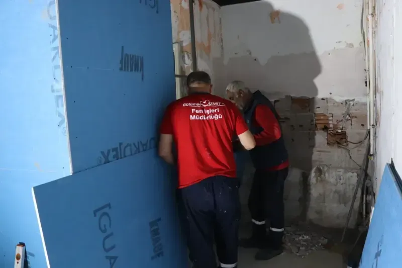 İzmit Belediyesi 2. Kent Lokantasında tadilat çalışmaları tüm hızıyla devam ediyor
