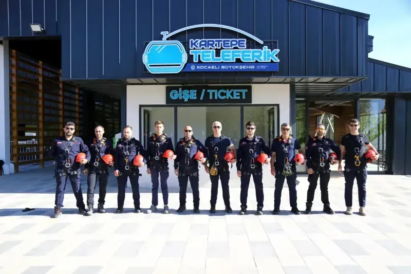 Teleferikte nefes kesen tatbikat