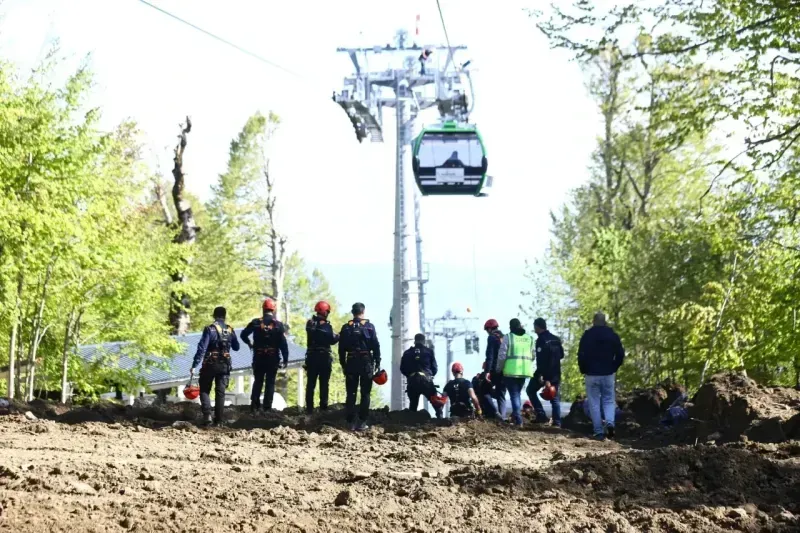 Teleferikte nefes kesen tatbikat