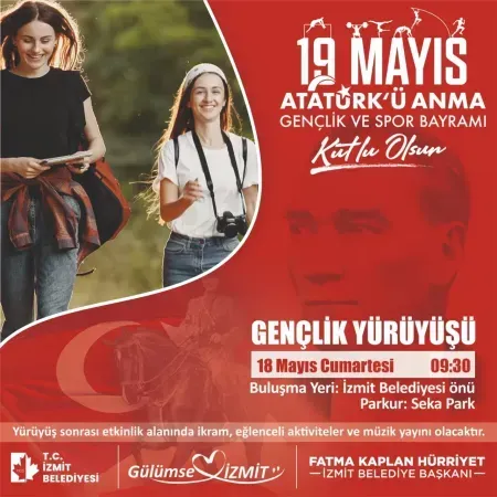 İzmit Belediyesi’nden coşkulu 19 Mayıs kutlamaları