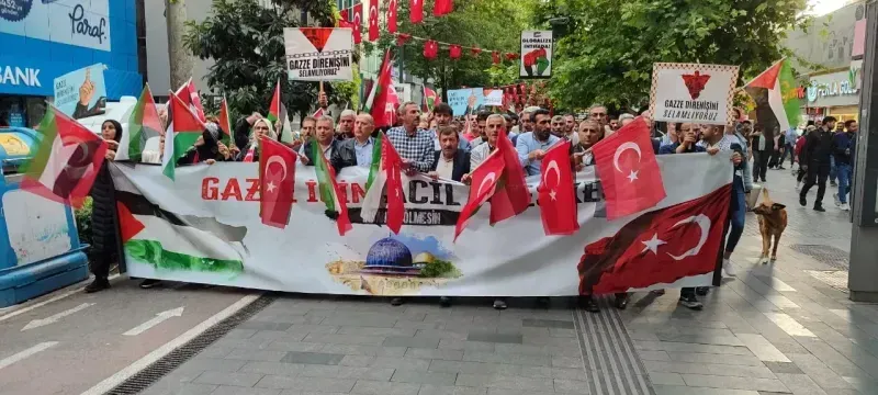 Kocaeli'de İsrail zulmüne karşı 