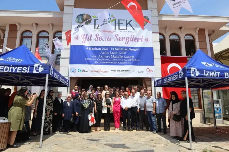 İZMEK El Sanatları Sergisi Akmeşe’de Açıldı