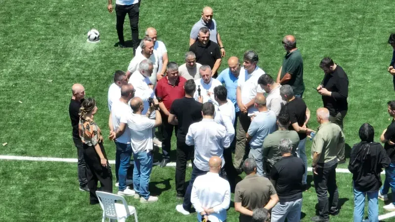 Yakup Altun Stadı'nda çalışmalar hızla ilerliyor