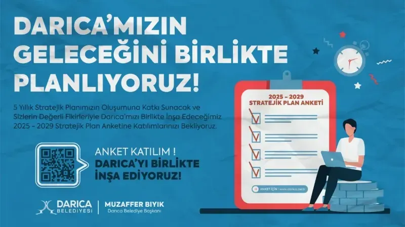 Darıca Belediyesi, vatandaşların görüşlerine başvurmak için internet üzerinden anket çalışması başlattı