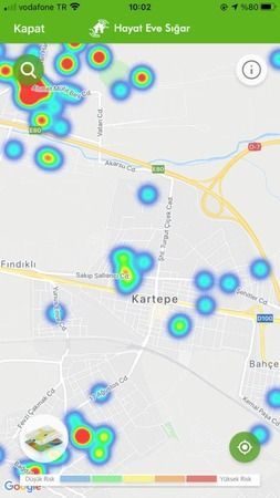 Kocaeli'de vakalarda son durum! Harita güncellendi