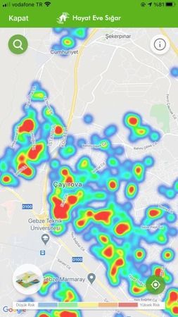 Kocaeli'de vakalarda son durum! Harita güncellendi
