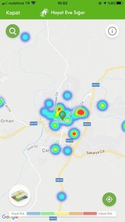 Kocaeli'de vakalarda son durum! Harita güncellendi