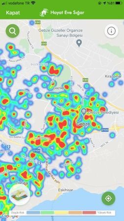 Kocaeli'de vakalarda son durum! Harita güncellendi