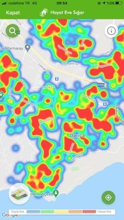 Harita güncellendi! Kocaeli kızardı