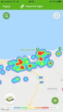 Harita güncellendi! Kocaeli kızardı
