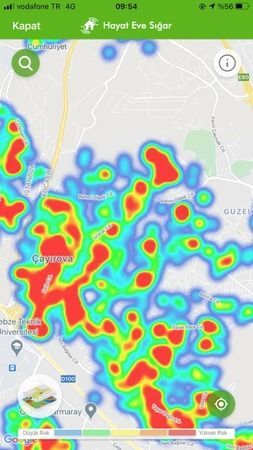 Harita güncellendi! Kocaeli kızardı