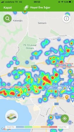 Harita güncellendi! Kocaeli kızardı