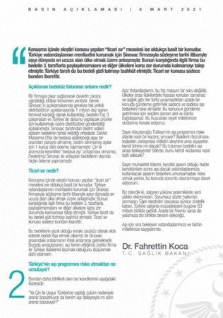 Bakan Koca'dan 83 milyonun hakkı için açıklama!