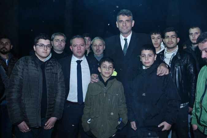 Kocaman’a meşaleli karşılama