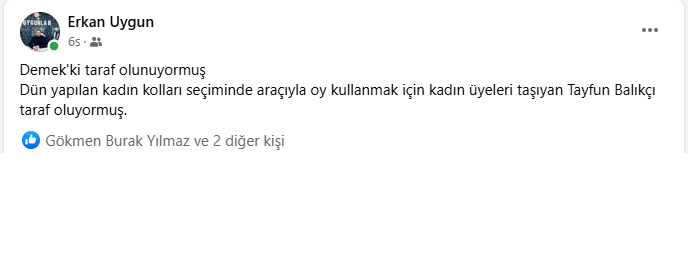 Kendi aracıyla üyeleri taşıdı! Balıkçı’ya tepki