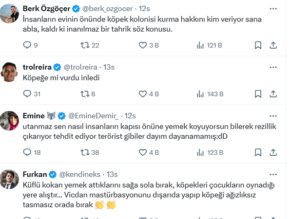 Sokak köpekleri için kapının önüne yemek attı, dayağı yedi!