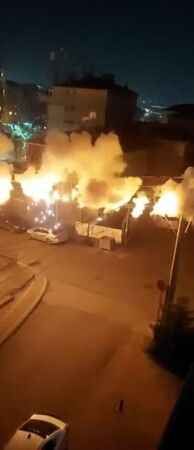 Elektrik kabloları bomba gibi patladı: 10 sokak karanlığa gömüldü