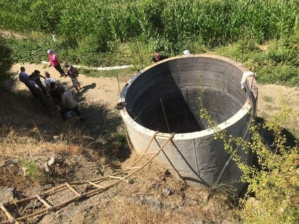 Serinlemek için girdiği su kuyusu sonu oldu