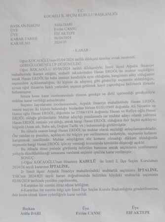 Babasıyla aynı ismi taşıyan adayın muhtarlığı, itiraz üzerine düştü