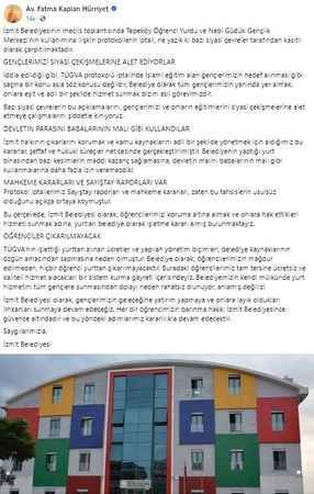 Halkın yurtları üzerinden gençlerimizi siyasete alet etmeyin