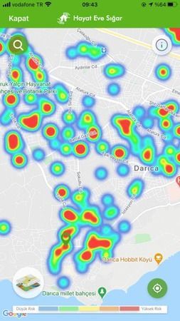 Kocaeli'de vakalarda son durum! Harita güncellendi