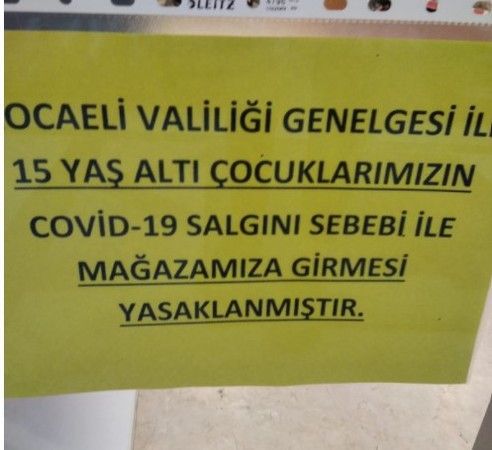 Kocaeli'de 15 yaş altı çocukların markete girmesi yasaklandı