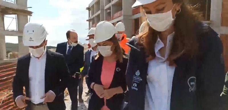 Çınar Evleri Projesi'nin inşaat çalışması incelendi