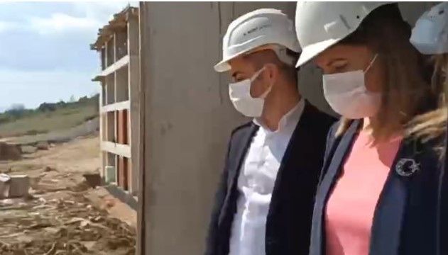 Çınar Evleri Projesi'nin inşaat çalışması incelendi