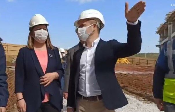 Çınar Evleri Projesi'nin inşaat çalışması incelendi