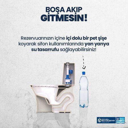 İSU’dan tasarruf önerisi: Su şişesini tuvalet rezervuarına koyun!