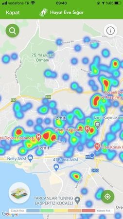 Kocaeli'de vakalarda son durum! Harita güncellendi