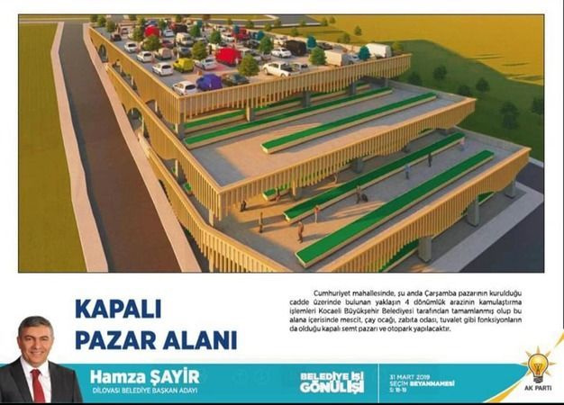 Dilovası Kapalı Semt Pazarı ve Katlı Otoparkı ihaleye çıkıyor