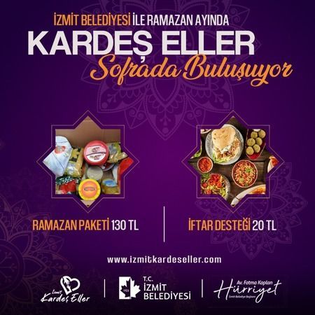 Kardeş Eller ramazanda ihtiyaç sahiplerine yardım edecek
