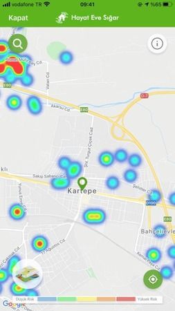 Kocaeli'de vakalarda son durum! Harita güncellendi