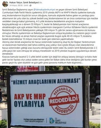 Hürriyet’in Danışmanı’ndan ‘Kamuda tasarruf’ yorumu: “Kamuda tasarruf 2019’dan bu yana İzmit Belediyesinde bir anlayış meselesidir”