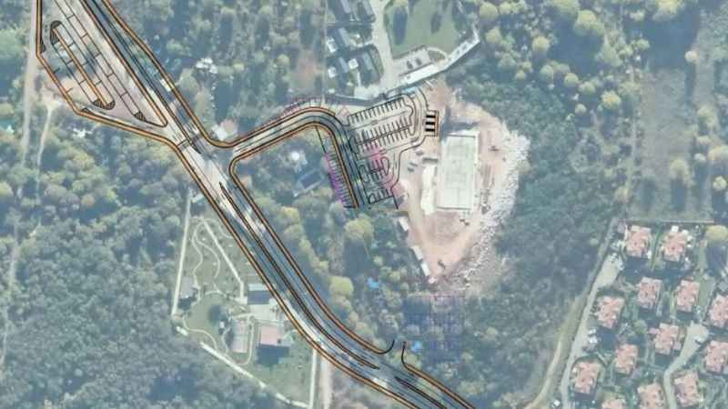Teleferik için otopark alanları inşa ediliyor