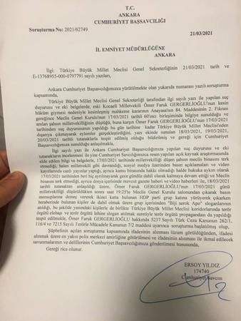 Vekilliği düşürülen HDP'li Gergerlioğlu TBMM'de gözaltına alındı