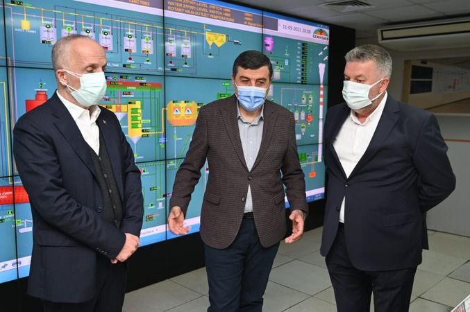 Türk-İş Genel Başkanı Ergün Atalay İzaydaş'ta