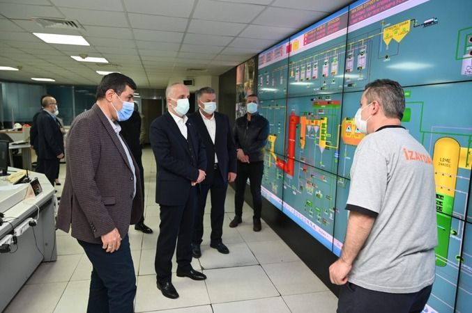 Türk-İş Genel Başkanı Ergün Atalay İzaydaş'ta