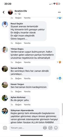 Efe'ye destek mesajları