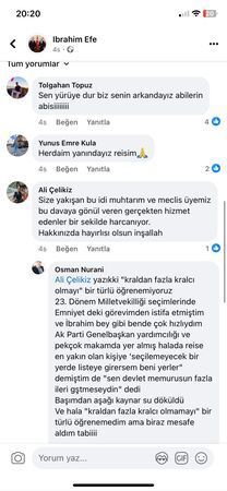 Efe'ye destek mesajları