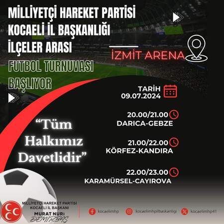 MHP Kocaeli'den ilçeler arası futbol turnuvası