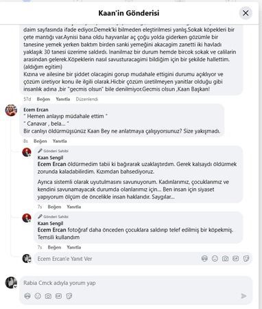 Kaan Şengil: Hepsi uyutulmalı ve sokaklarımız bu beladan temizlenmelidir.