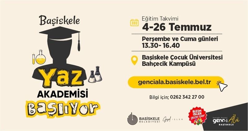 Eğlenceli ve eğitici bir yaz tatili için Başiskele'de kayıtlar açıldı