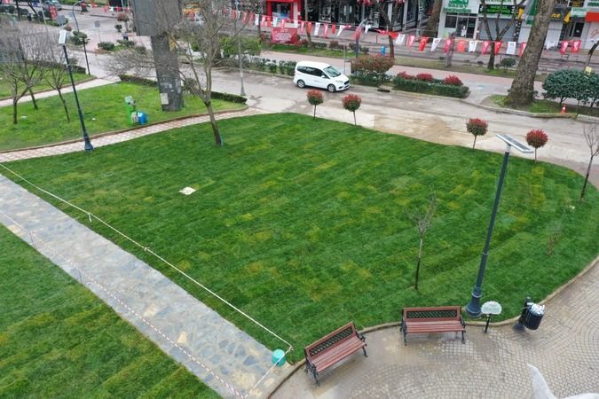Tekel Duvarı alanı yeşillendirildi