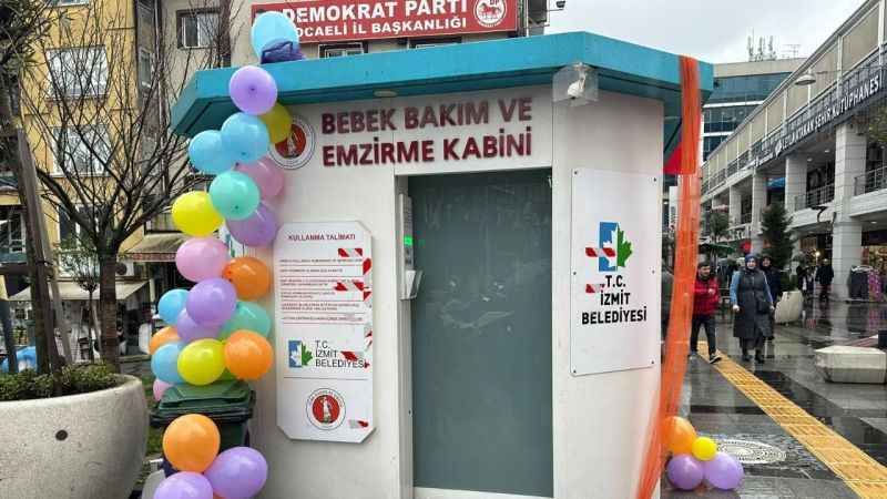 İzmit Belediyesi Emzirme ve Bebek Bakım Kabinini hizmete açtı