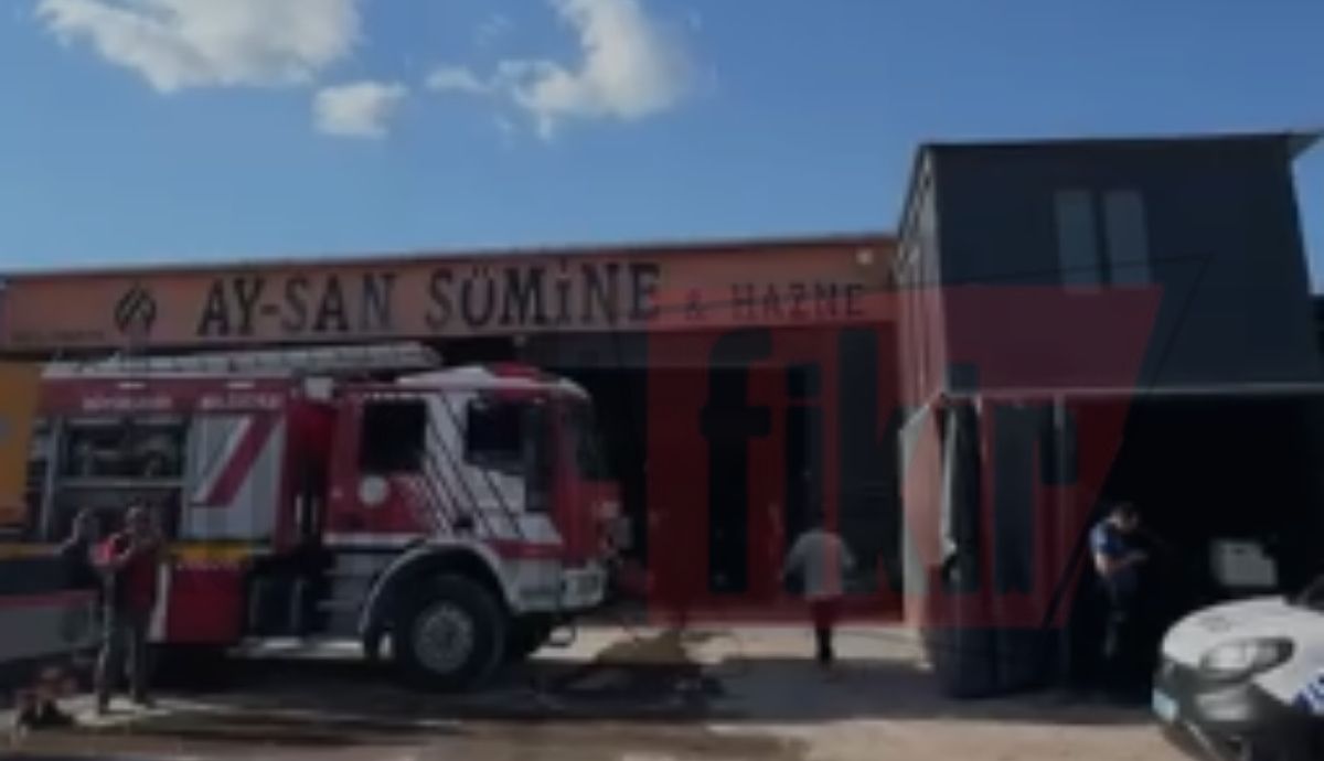 İzmit'te iş yeri yangını!